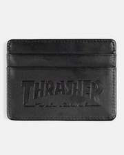 Thrasher Leather Card Black Wallet