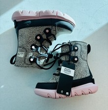 Sorel Youth Out N About Classic Waterproof Leopard Print Boots