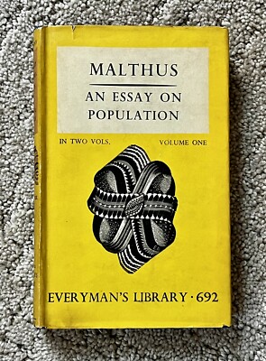 AN ESSAY ON POPULATION by T.R. Malthus Volume 1 1933
