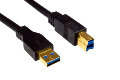 High Quality USB 3.0 Superspeed Kabel, schwarz (2)