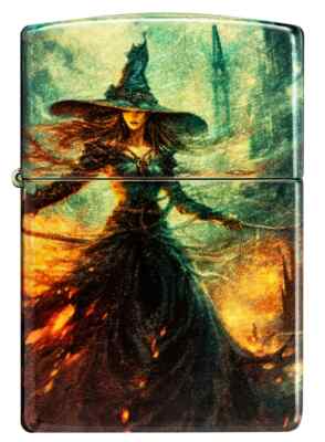 Zippo ''Hexe / Witch Design Desing 540° mit original Zippo Ständer'' Neu & OVP