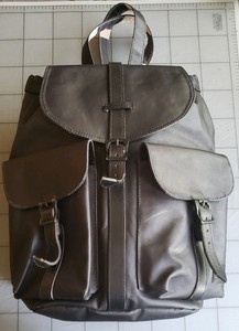 herschel leather backpack