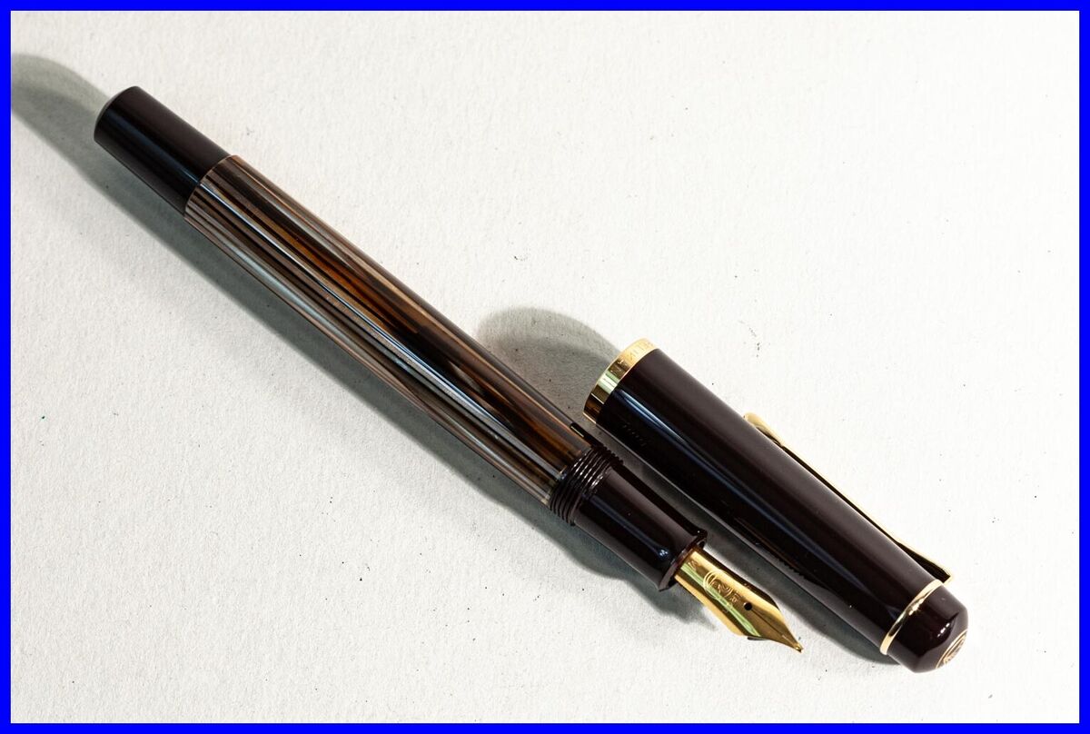 rare 1997 PELIKAN M200 OLD STYLE Tortoise Brown Striped rare 1997 PELIKAN M200 OLD STYLE Tortoise Brown Striped