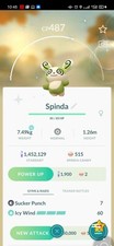 Pokemon Go Shiny Spinda 4 Ready Stock 