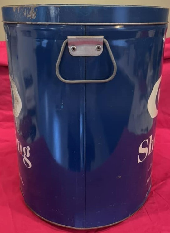 Kraft Vegetable Shortening **Blue** Vintage 1950s Tin 50 LB Pound Can