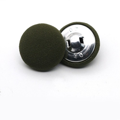 10Pcs Fabric Cloth Covered Round Metal Buttons DIY Sewing Clothes Accessories - Picture 6 of 29