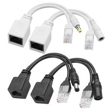 Passive PoE Splitter 2Pair Passive PoE Injector and Splitter Kit with 5.5x2.1...
