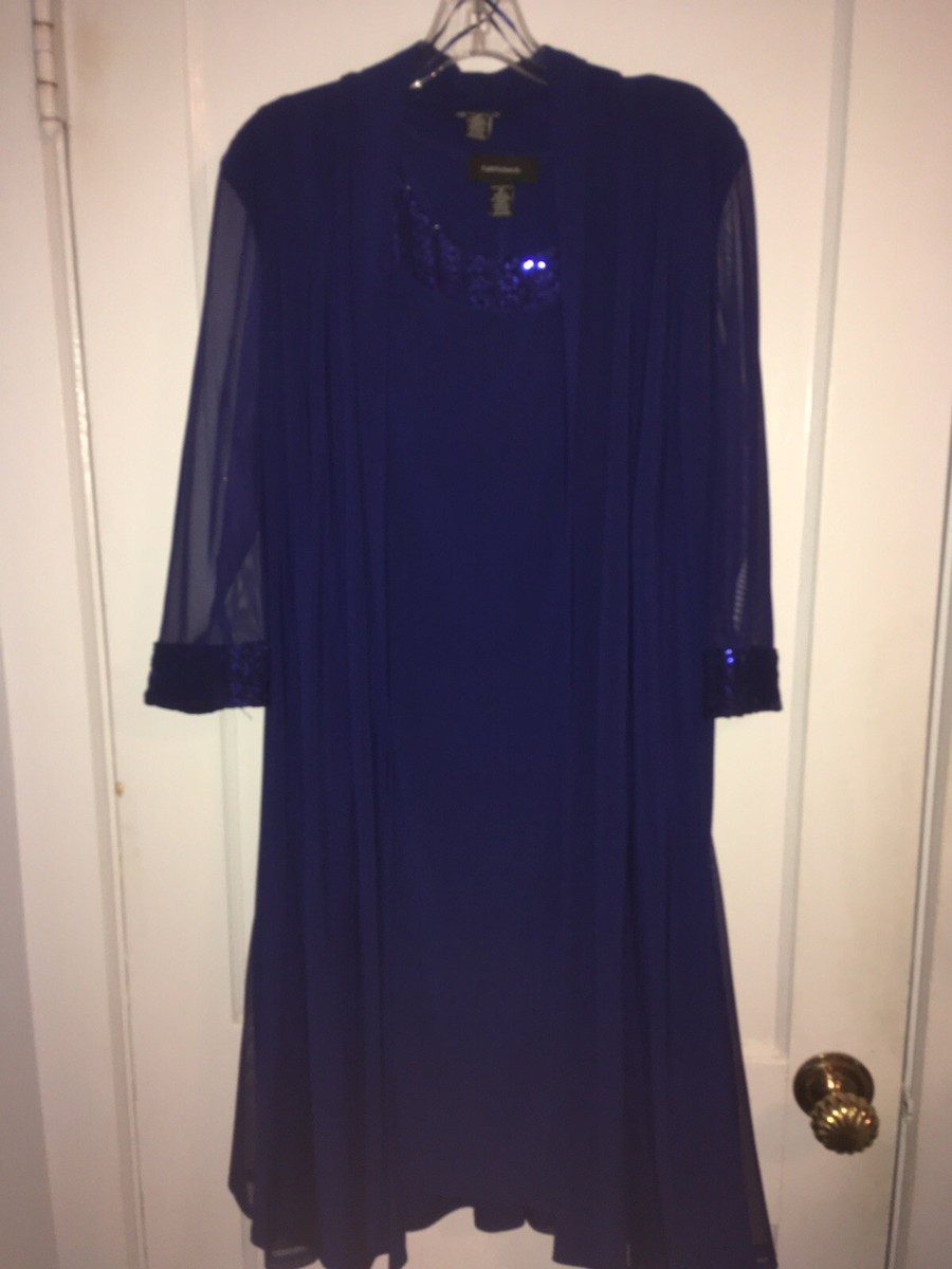 R&M Richards ROYAL Blue Dress Sz 12
