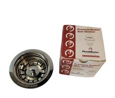 Plumb Master Premium Basket Sink Strainer With Brass Nuts 4.5"
