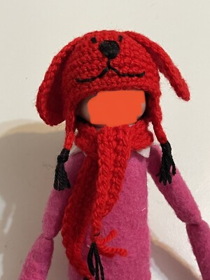 Elfe Handarbeit Weihnachten Hund Mütze und Schal Set Kleidung Regal Requisite Zubehör