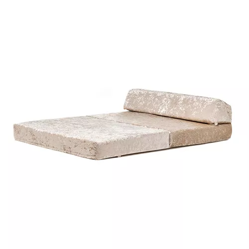 Crushed Velvet Z Bed Double Size Fold Out Guest Chairbed Sofa Seat Folding Futon - Picture 47 of 61