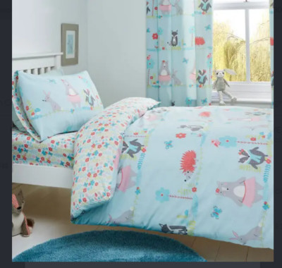 66'' x 72'' Bedlam Woodland Fox, Entenei Bleistiftfalte Überschrift Band gefütterte Vorhänge