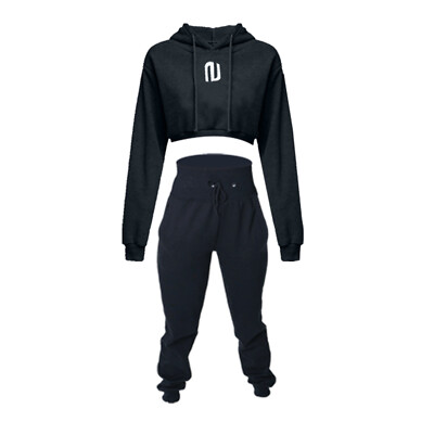Women's 3-Piece Knit Lounge Set - Crop Tank, Drawstring Pants & Long Cardigan, Brushed Polyester
