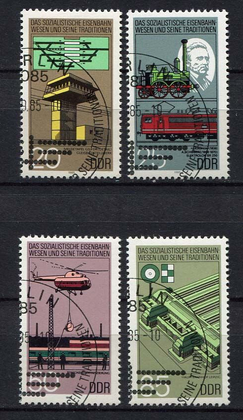 Germany - DDR : German Railway anniversary set from 1985 - CTO | eBay
