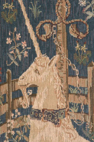 Licorne Gefangen Einhorn Französischer Wandteppich | Jacquard Gewebt Wandbild - Bild 5 von 6
