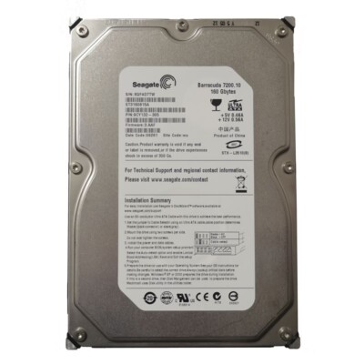Seagate Barracuda 160GB ST3160815A 7200RPM PATA IDE 3.5'' Desktop Hard Disk Drive