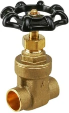 Lead Free 1/2"in Wheel Handle Brass Gate Valve Sweat Connection Cast Brass USA