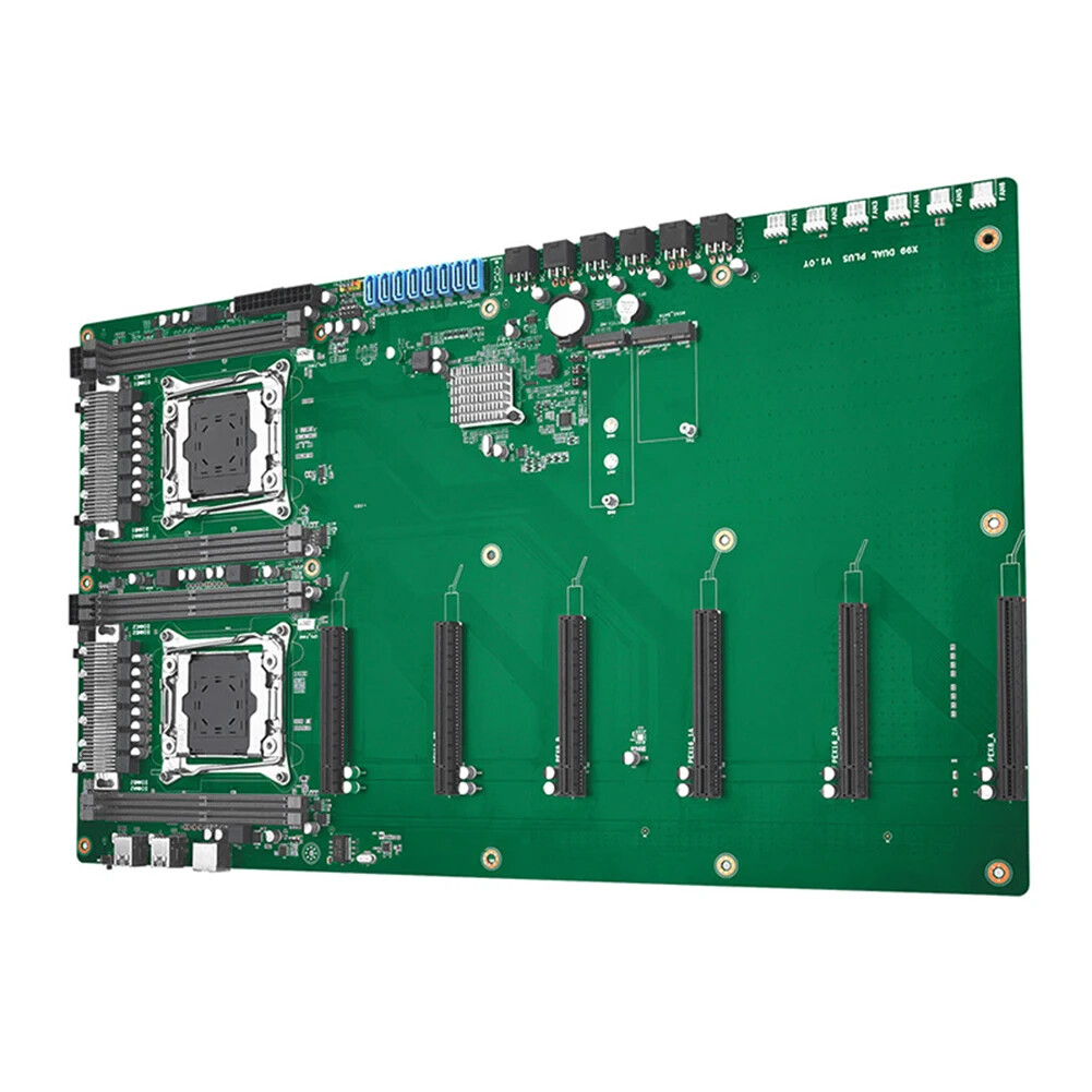 X99 DUAL PLUS motherboard support 6 gpu Graphics card LGA 2011-3