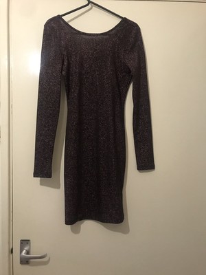 Sequined Dress Purple Gold Ladies H M Ca