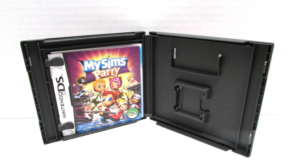 MySims Party (Nintendo DS, 2009) Video Game CASE & INSTRUCTIONS