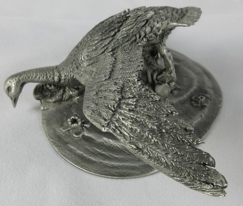 HAMILTON MINT PEWTER BIRD SCULPTURE - THE MALLARD DUCK - DOUGLAS CORSINI 1975 - 第 1/5 張圖片