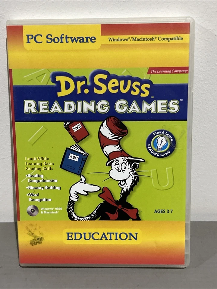 Dr. Seuss Reading Games PC CD children learn read alphabet memory letters - Image 2 of 4
