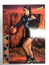 1997 SELECT AFL TRADING CARD ALL AUSTRALIAN TEAM CARD AA3 S. SILVAGNI-CARLTON