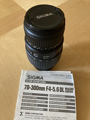 SIGMA 70-300mm F4-5.6 DL Macro Super Zoom Lens | eBay UK