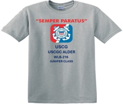 USCGC ALDER  WLB-216* JUNIPER CLASS *SHIRTS.USCG OFFICIALLY LICENSED