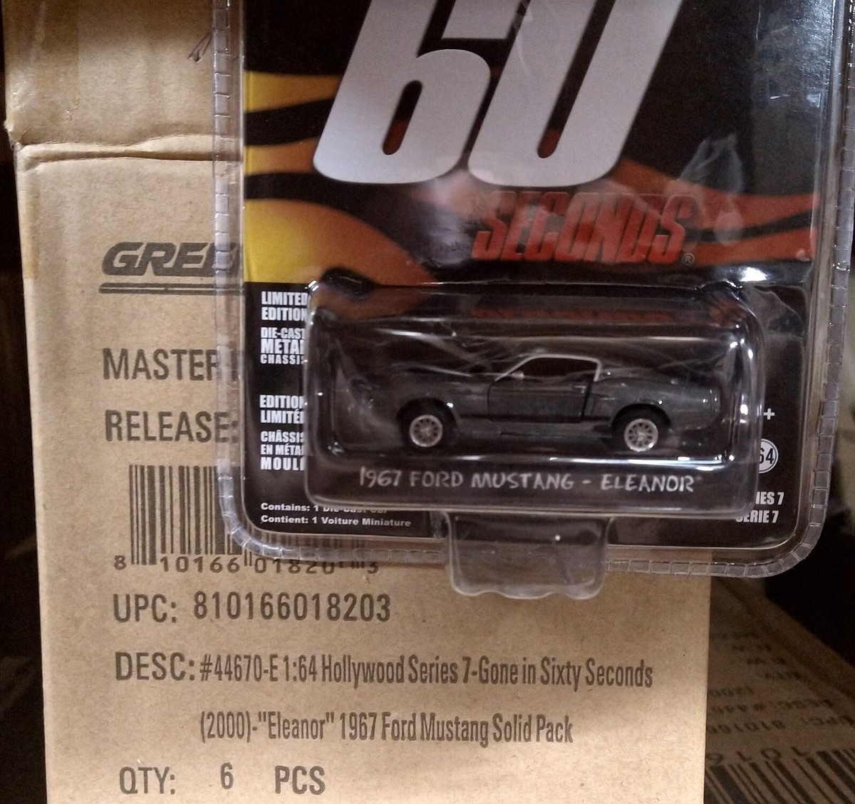 1/64th Greenlight Gone In 60 Seconds 1967 Eleanor Ford Mustang