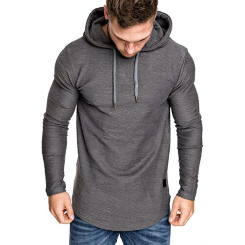 Herren Freizeit Kapuze Winter Sweatshirt Fleece Sherpa Warme Jacke Schwer US > - Picture 5 of 18
