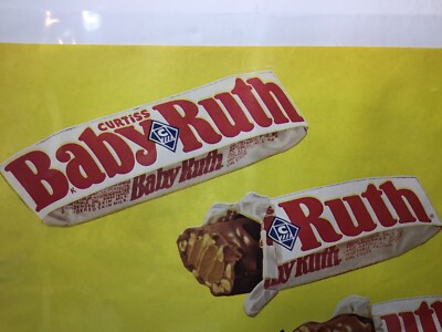 1961 Baby Ruth, new delight, bite after bite. Original Print Ad.
