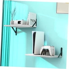Projector Mount Small Mini Projector Shelf/Cable Box Wall 2-Shelf White