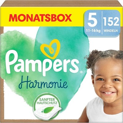 Pampers Harmonie Windeln, Größe 5 (12-17 kg) MONATSPACK - 152 Stück