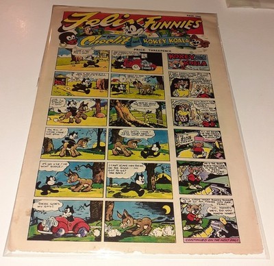 FELIX FUNNIES no.1 UK 1937 Felix The Cat super-rare Golden-Age ONLY KNOWN COPY