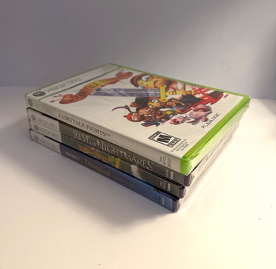 Xbox 360 SEALED Game Lot (4): Fairytale Fights, Rise of Nightmares, Kinectimals