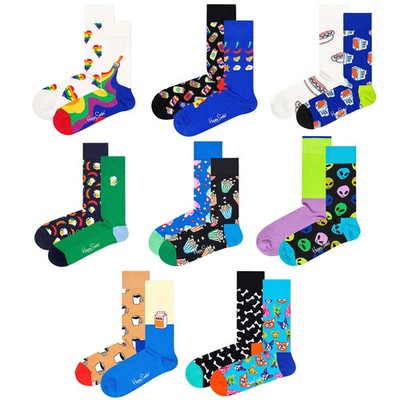 Happy Socks Unisex Socken, 2er Pack - Geschenkbox, Farbmix