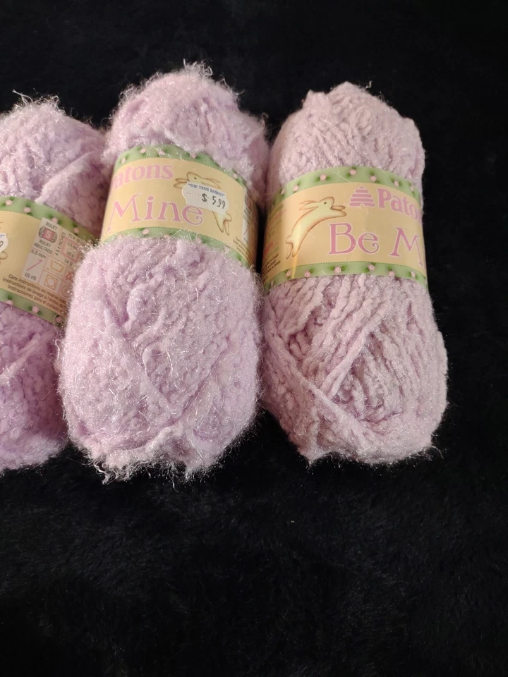 Nuevas tres madejas pequeñas patones be mine madejas de hilo - precioso lila Foto 3 de 4