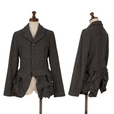 COMME des GARCONS Wool Hem Tuck Jacket Size S K-163904 