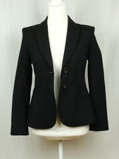 Boden Black Jersey Blazer Jacket Workwear Size 2