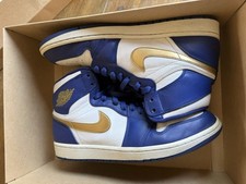 Air Jordan 1 Retro High OG “Gold Medal” Blue/White/Gold – Size 10.5