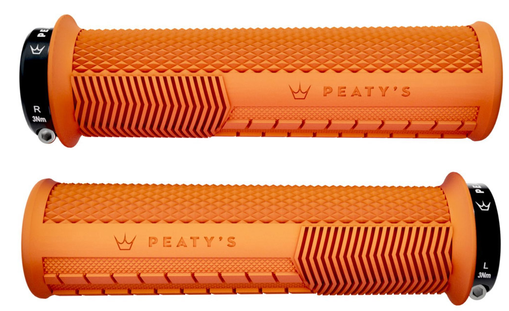Peaty's Manopole Monarch Knurl Thick Race Control 32-34mm Mango