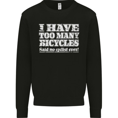 Fahrrad Zu Viele Bicycles Said Nein Cyclist Herren Sweatshirt Pullover