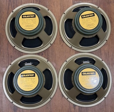 4X Celestion G12M Greenback 25W, 12'' Guitar Speaker 8 Ohm Quad