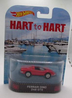 HOT WHEELS RETRO ENTERTAINMENT HART TO HART FERRARI DINO 246 GTS MIB