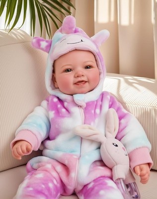 BABESIDE 17'' Realistic Soft Body Baby Doll with Accessories for Girls 3+