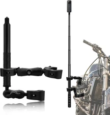 Motorcycle Mount Kit with 47" Invisible Selfie Stick Compatible for Insta 360 X5