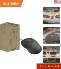 Ambidextrous M520 L Wired Mouse - Silent Touch  SmartWheel for Office Use