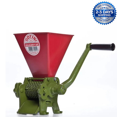Botini Manual Coffee Peeler Machine - Hand Crank Professional Bean Huller Tool