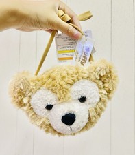 Japan Tokyo Disney Sea Duffy Bear Plush Pass Card Case Purse Crossbody Bag